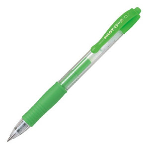 Penna Pilot G2 verde neon